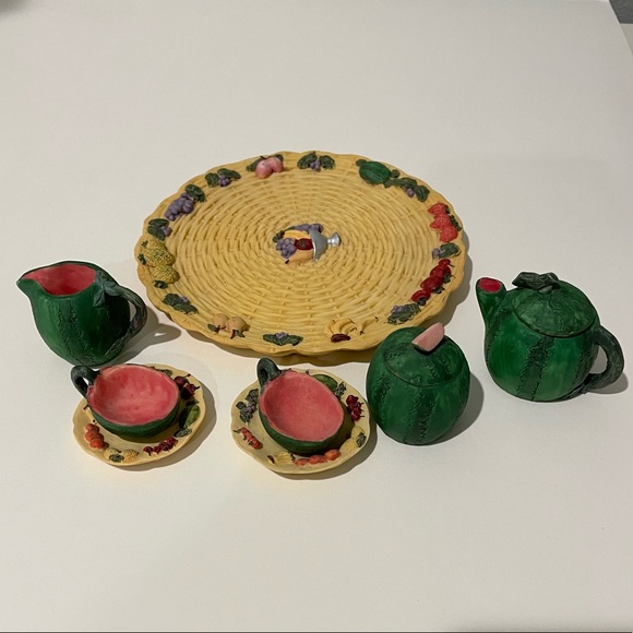 Miniature Tea Set - Watermelon theme - Picture 3 of 3